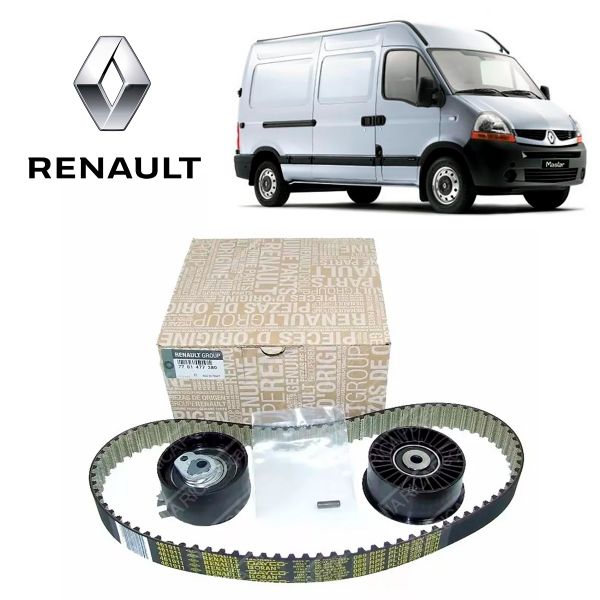 7701.477.380 RENAULT MASTER 2.5 16V - Kit Correia Dentada Tensor Rolamento Master 2.5 16v 2005/2012