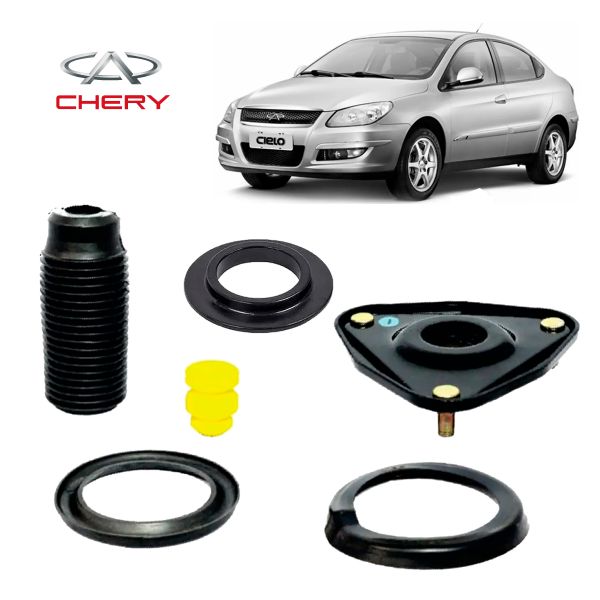 03.2.12.31296 CHERY CIELO 2010 A 2012 -Kit Batente Amortecedor Dianteiro c/ Rolamento Cielo 2010/12