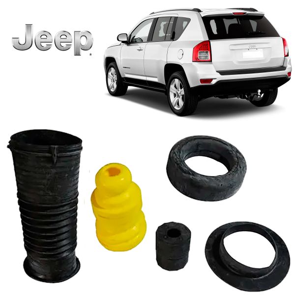 03.2.12.31343 JEEP COMPASS 12/15 - Kit Batente Coifa Calços de Mola e Buchas da Haste Amortecedor