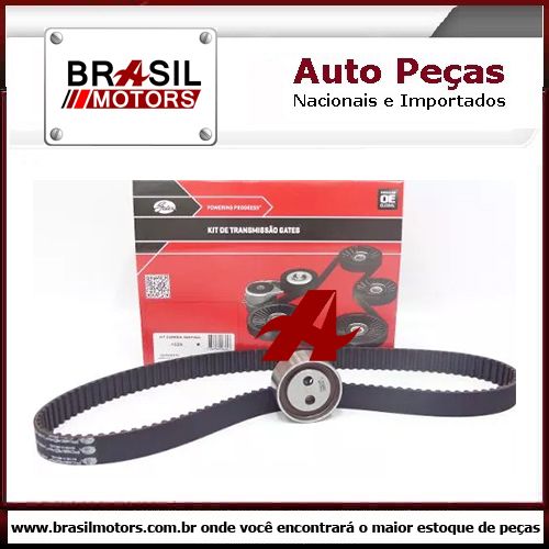 Kit Correia Dentada e Tensor Gates KS200 Palio 1.0 / Siena 1.0 / Uno 1.0 8v Fire - Cod. BRA-KS24200