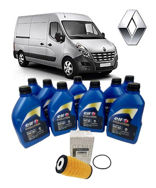 7711.73.22.32 RENAULT MASTER 2.3 - Kit Troca de Óleo c/ filtro Original Renault Master 2013 a 2020