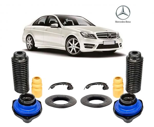 03.2.12.31025 MERCEDES BENZ C180 C200 - Kit Batente Coxim c/ Rol do Amortecedor Dianteiro 2010/2018